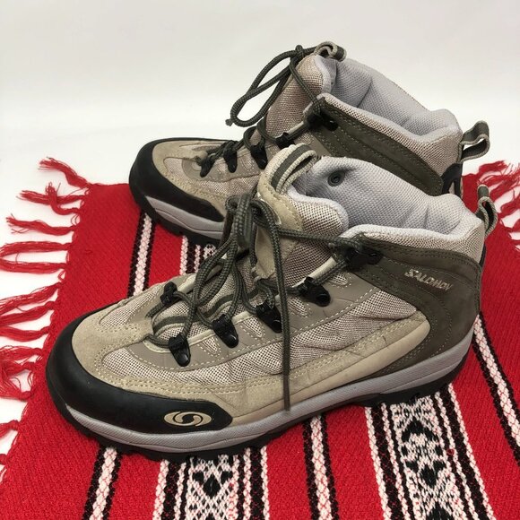 Salomon Contragrip Tan Hiking Boots/Shoes 39.5 7.5 - Picture 2 of 8
